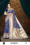 Shobha By Ronisha 101 To 106 Designer Banarasi Silk Sarees Wholesale Shop In Surat
